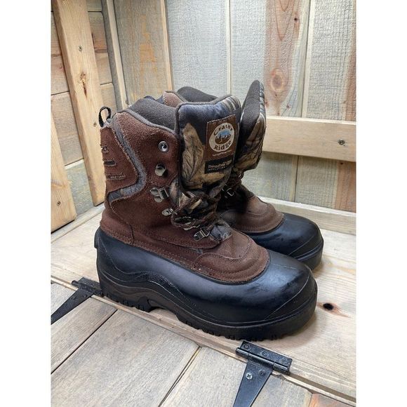 CRATER Ridge Insulated Waterproof Mens US8 Hunting Hiking Duck Winter Boots - Picture 1 of 8